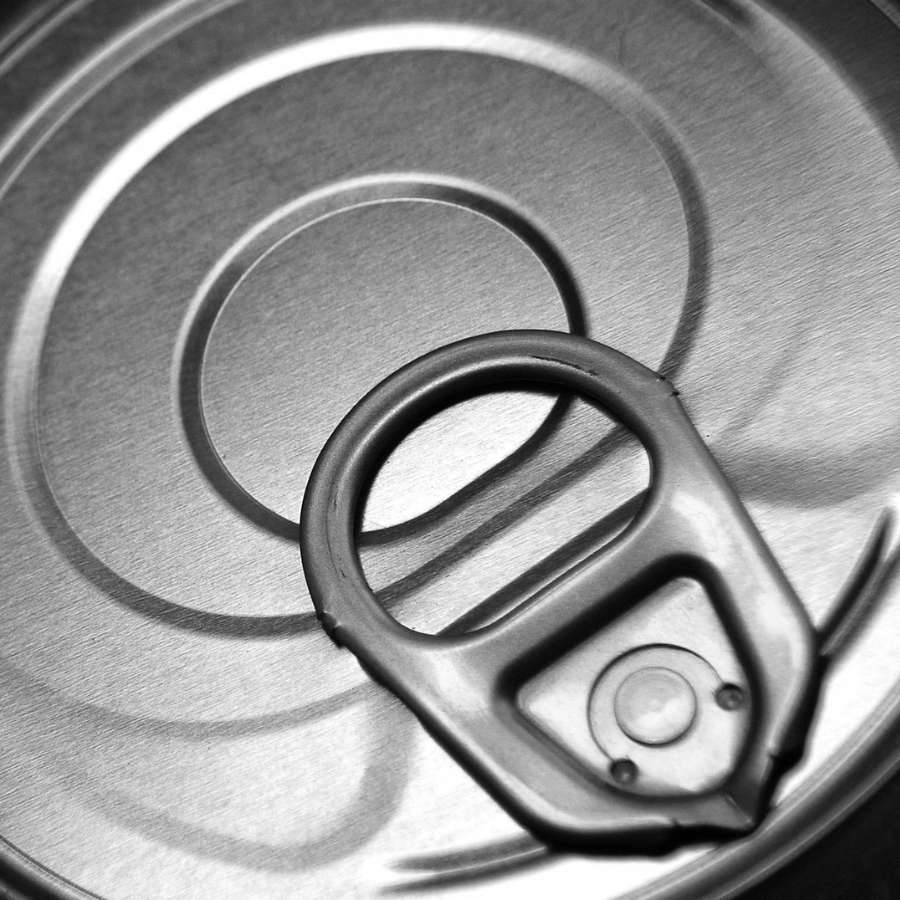 A can with a tab you can use to open it
